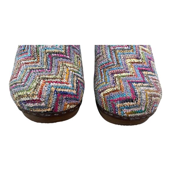 Sanita Professional Clogs EU 35 US 4 Woven Zig Zag Multicolour Work Comfort - Picture 5 of 11